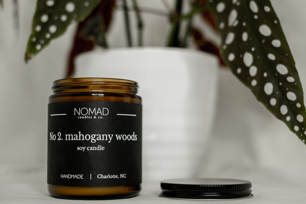 Vanilla Amber Wood Wick Soy Candle